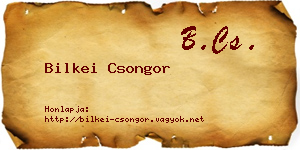 Bilkei Csongor névjegykártya